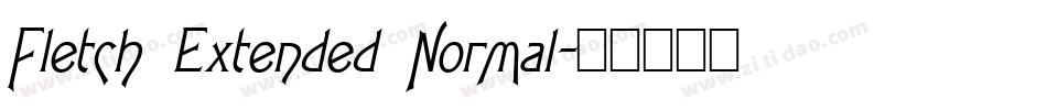 Fletch Extended Normal字体转换